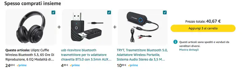 cross selling su Amazon