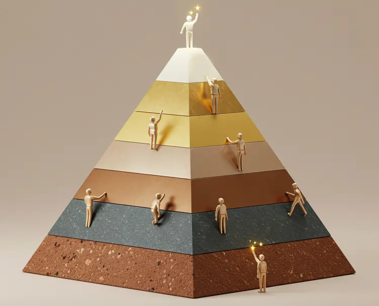 Rappresentazione ideale della piramide della brand loyalty | QuBox